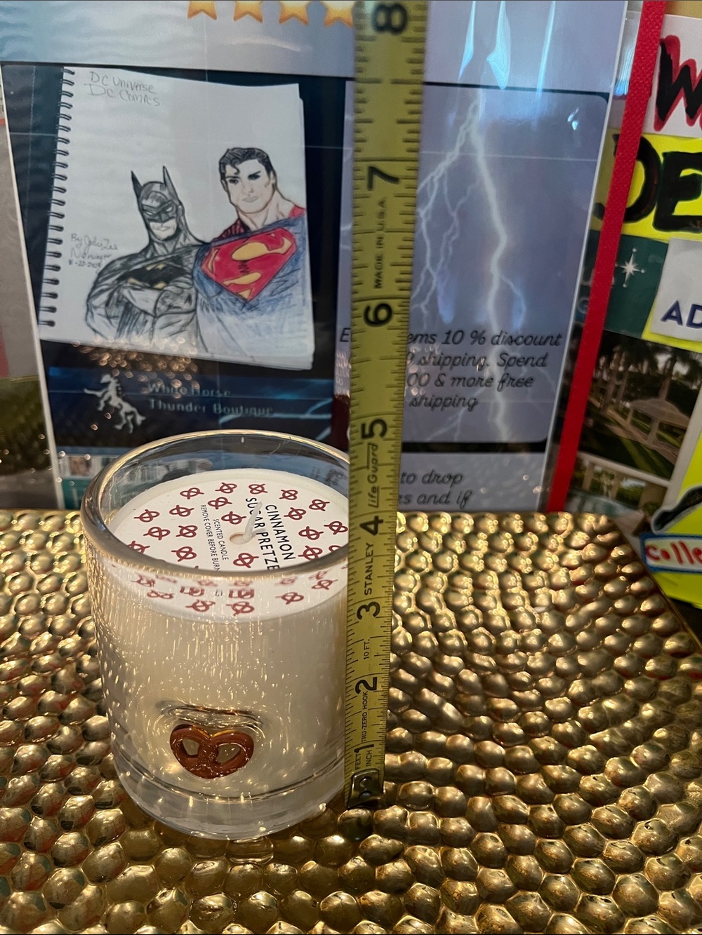 #2534*Heart Accent White Scented Candle in Clear Glass - Brand Unspecified - Picture 3 of 17